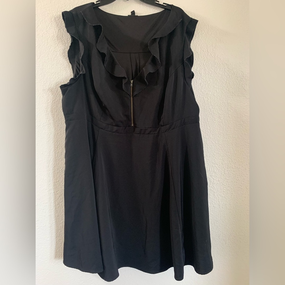 Torrid Black Ruffle Mini Dress